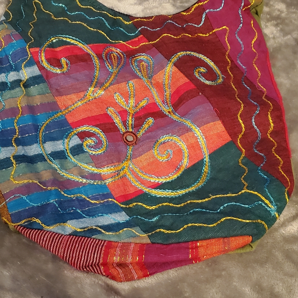 Colorful Embroidered Women's Bag